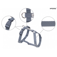 Шлейка для собак Amiplay  Guard Samba L 35-60 *50-75 * 2,5 см - сіра