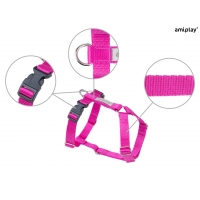 Шлейка для собак Amiplay Guard Samba XL 45-85 * 65-95 * 2,5 см - рожева Шлейка для собак Amiplay Guard Samba XL 45-85 * 65-95 * 2,5 см - рожева