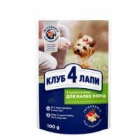 Вологий корм для собак Club 4 Paws Premium pouch 100 г - курка