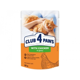 КЛУБ 85г ПРЕМІУМ ПЛЮС дор. коти курка/желе 43623 32933 КЛУБ 85г ПРЕМІУМ ПЛЮС дор. коти курка/желе 43623 32933