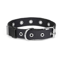 Нашийник брезент одинарний безрозмірний Kareline 25 мм чорний