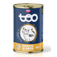 Вологий корм для котів Тео консерва 415 г - курка