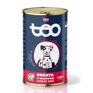 Вологий корм для собак Тео консерва 1250 г - яловичина