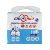 Пеленки для собак з активоване вугілля Amoremio 60 х 60см 10шт (ціна за 1 шт.)