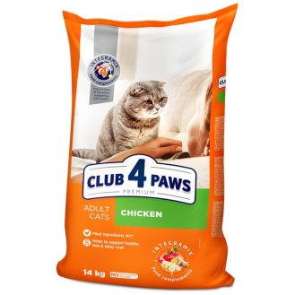 Сухий корм для дорослих кішок Club 4 Paws Premium 14 кг - курка