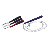 Повідець-ланцюгдля собак Tatrapet з шкіряною ручкою 2,5 мм*120 см