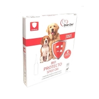Краплі для собак середніх та великих порід від комах Over Zoo Bio Protecto Spot On ЕКО  4х1мл (ціна за 1шт)