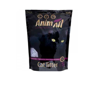 Наповнювач для котячого туалету AnimAll Преміум Фіолетовий аметист силікагелевий 2.2 кг (5 л)