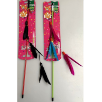 Іграшка для кота з пір'ям Tatrapet 45 см (ціна за 1шт)