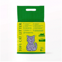 Соєвий наповнювач для котячого туалету Хвостик Tofu Cat Litter лаванда 2,6кг/6літрів