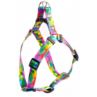 Шлея 0817 з нейлон. з фірмов.візер."Keeper"та пласт пряжкою15ммА:350-480мм,В:400-570мм