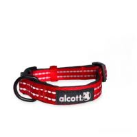 Нашийник для собак Alcott M 35-50см - яскраво-червоний