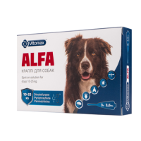 Краплі ''Альфа'' для собак 10 -25 кг (1 піпетка) Краплі ''Альфа'' для собак 10 -25 кг (1 піпетка)