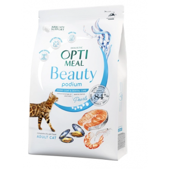 ОПТІМІЛ Б'ЮТІ ПОДІУМ 1,5 кг коти Блискуча шерсть Морепродукти 1802201 66885