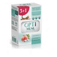 Набір 3+1 вологий корм для кошенят Optimeal, 340 г - курка Набір 3+1 вологий корм для кошенят Optimeal, 340 г - курка
