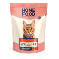 Сухий корм для котів Home Food Adult 400 г - курка та креветки