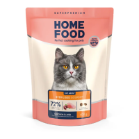 Сухий корм для вибагливих котів Home Food Adult 400 г - курка та печінка Сухий корм для вибагливих котів Home Food Adult 400 г - курка та печінка