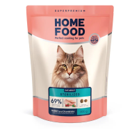 Сухий корм для котів Home Food Adult кастрованих стерилізованих 400 г - кролик та журавлина