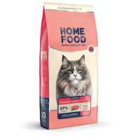 Сухий корм для котів Home Food Cat Adult виведення шерсті зі шлунку Hairball Control 10 кг - індичка та ягоди