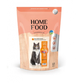 Home Food Корм Cat  Adult Для вибагливих Chicken/Liver 1,6кг
