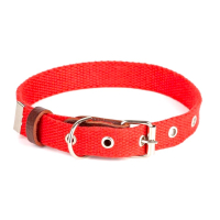 Нашийник брезент Kareline Practic 35мм червоний