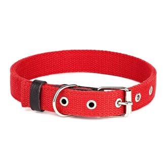 Нашийник брезент подвійний Kareline Practic 25 мм червоний