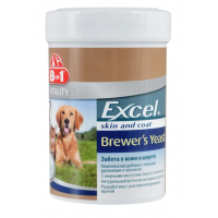 Пивні дріжджі для собак великих порід 8in1 Excel Brewers Yeast Large Breed  таблетки 80 шт(ціна за 1шт)