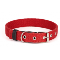 Нашийник брезент подвійний Kareline Practic 20 мм червоний Нашийник брезент подвійний Kareline Practic 20 мм червоний
