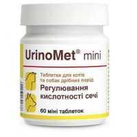 Вітамінно-мінеральна добавка Dolfos UrinoMet Mini для собак та котів міні 60 таб.(ціна за 1таб.)