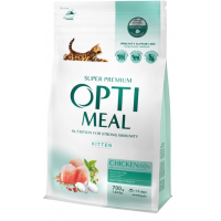 Сухий корм для кошенят Optimeal Kitten Chicken 700 г - курка Сухий корм для кошенят Optimeal Kitten Chicken 700 г - курка
