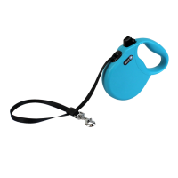 Повідок-рулетка Alcott 7,5 м/30 кг синя з синьою ручкою