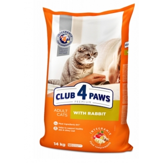 Сухий корм для дорослих кішок Club 4 Paws Premium 14 кг - кролик (ціна за 1кг)