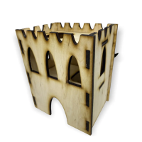 Будиночок  для хом'яка 2-х поверхова, дерев'яна