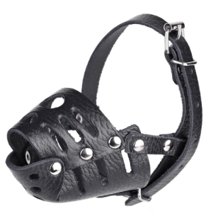 Намордник шкіряний закритий малі породи Kareline M - чорний Намордник шкіряний закритий малі породи Kareline M - чорний