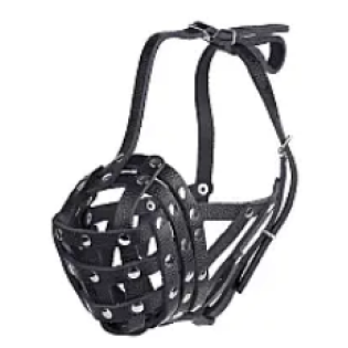 Намордник сітка для боксера - чорний