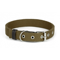 Нашийник брезент подвійний Kareline Practic 3,5 см зелений