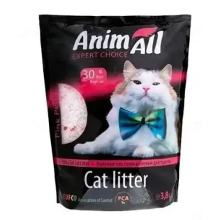 Наповнювач АнімАЛЛ сілікагелевий 3,8 л Рожевий пелюсток