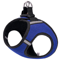 Шлейка з сітчатого нейлону для собак малих порід Kareline M синя