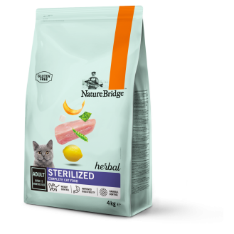 Сухий корм для стерилізованих котів Nature Bridge Herbal супер - преміум 4кг (ціна за 1 кг)