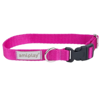 Нашийник для собак Amiplay  Samba M 25-40 * 2 см - рожевий