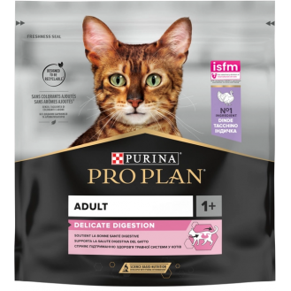 Сухий корм для кішок з чутливим травленням Purina Pro Plan Delicate 400г - індичка Сухий корм для кішок з чутливим травленням Purina Pro Plan Delicate 400г - індичка