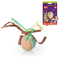 Іграшка м'яч зі стрічками з натуральної тканини Tommi 15см