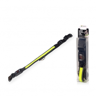 Нашийник для собак світлодіоний Tommi USB  M 40-50см - зелений