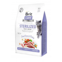 Сухий корм для стерелізованих кішок із зайвою вагою Brit Care Cat GF Sterilized Weight Control 400 г