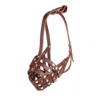 Намордник сітка для французького бульдога -  коричневий