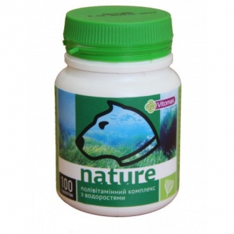 Вітомакс Полівітамінний комплекс Nature для собак з водорослями ( 1 таблетка) Вітомакс Полівітамінний комплекс Nature для собак з водорослями ( 1 таблетка)