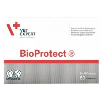 Харчова добавка для котів та собак VetExpert BioProtect з порушеною шлунково-кишковою мікрофлорою 60 капсул(ціна за 1шт) Харчова добавка для котів та собак VetExpert BioProtect з порушеною шлунково-кишковою мікрофлорою 60 капсул(ціна за 1шт)