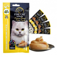 Кремові ласощі для котів Fine Cat - курка та креветка (ціна за 1шт)