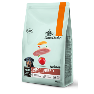 Сухий корм для собак великих порід Nature Bridge Herbal супер-преміум 4кг (ціна за 1 кг)
