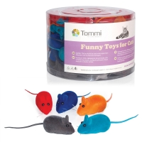 Іграшка для котів мишка -  бахрома 6см Tommi (60шт) (ціна за 1шт)